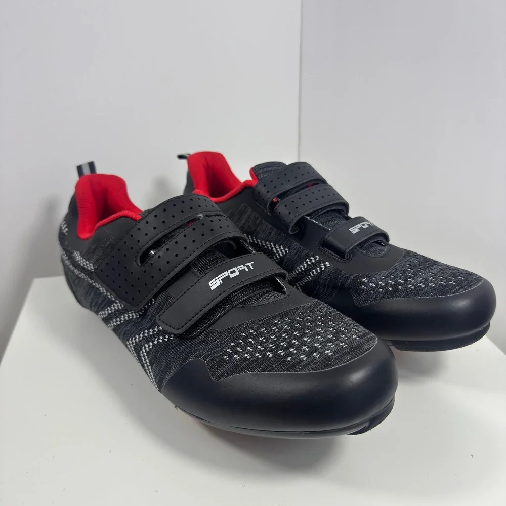 ULTIANT Cycling Shoes Mens 13 Black Red Indoor Delta Cleats EU‎ 47